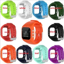 20 штук. Smartwatch ремни Мягкий силиконовый ремешок с металлической пряжкой для Po-Лар A300 Смарт-часы