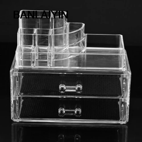 WholeTide 10* Cosmetics Organizer Clear Acrylic Makeup Organizer Holder