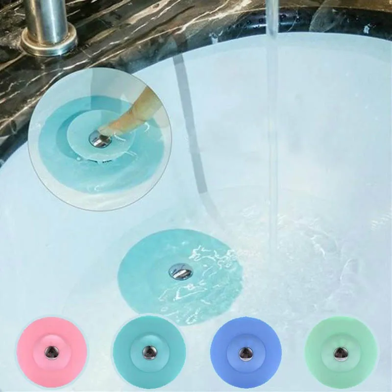 

Kitchen Tools Durable Filter Pool Wash Basin Filter Sewer Deodorant Bathtub Plugging Plug Catcher Stop Press Drain Flex