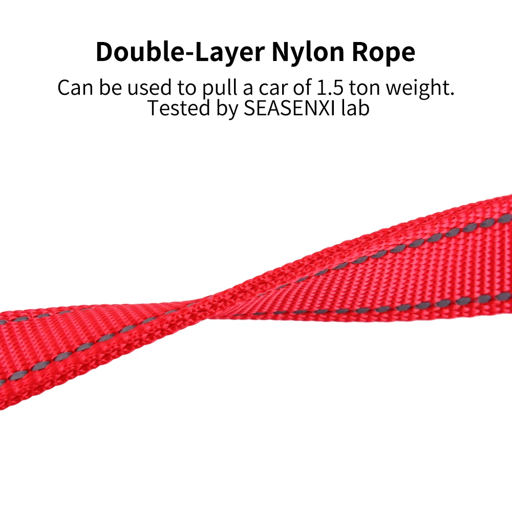 Online Correas reflectantes para perros correas dobles para mascotas con rayas reflectantes cuerdas de seguridad duraderas para mascotas para Larbrador