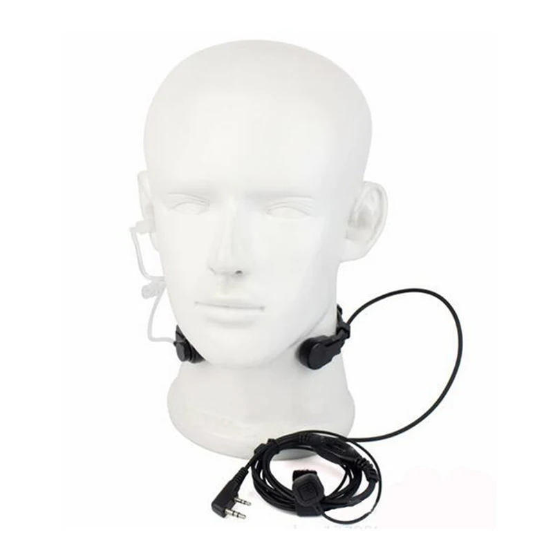 2 Pin PPT baofeng гарнитура горло микрофон для uv 5r UV 5R BF 888S Kenwood аксессуары Радио рация
