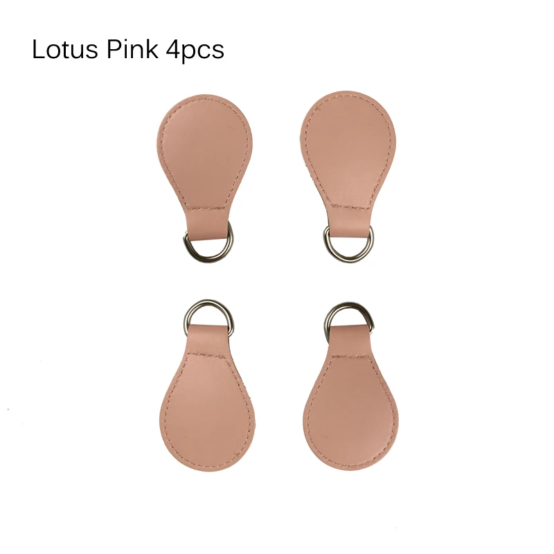 Diy High quality 2 pair 4 pc matte Drop End for Obag handle PU Drop attachment for O bag Obasket women Bag 