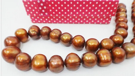 

Free shipping >>@ NATURAL SOUTH SEA GENUINE CHOCOLATE SMOOTH PEARL NECKLACE