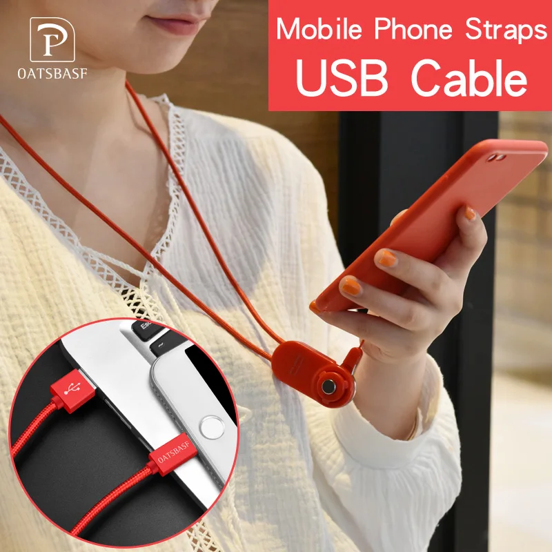 OATSBASF USB кабель для iPhone 5 5S Se зарядки мобильного телефона ремни 2A быстро Зарядное