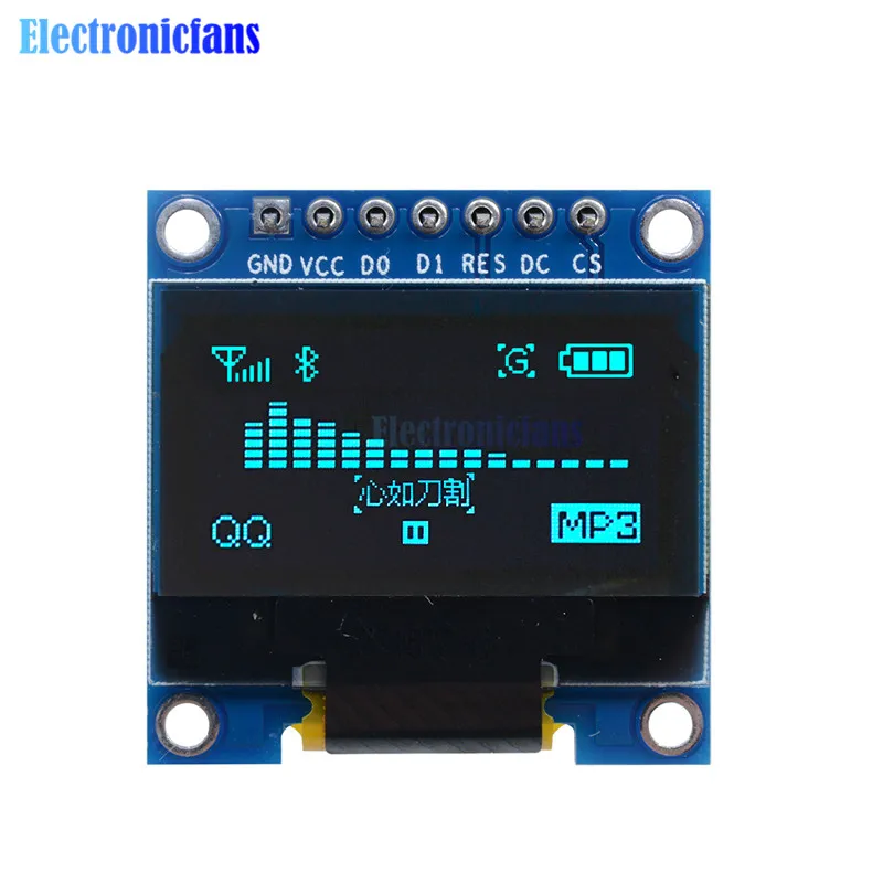 Синий 3-5 В 0.96 "0.96 дюймов OLED модуль 128x64 oled ЖК-дисплей LED Дисплей модуль для arduino IIC I2C общаться SPI Последовательный модуль