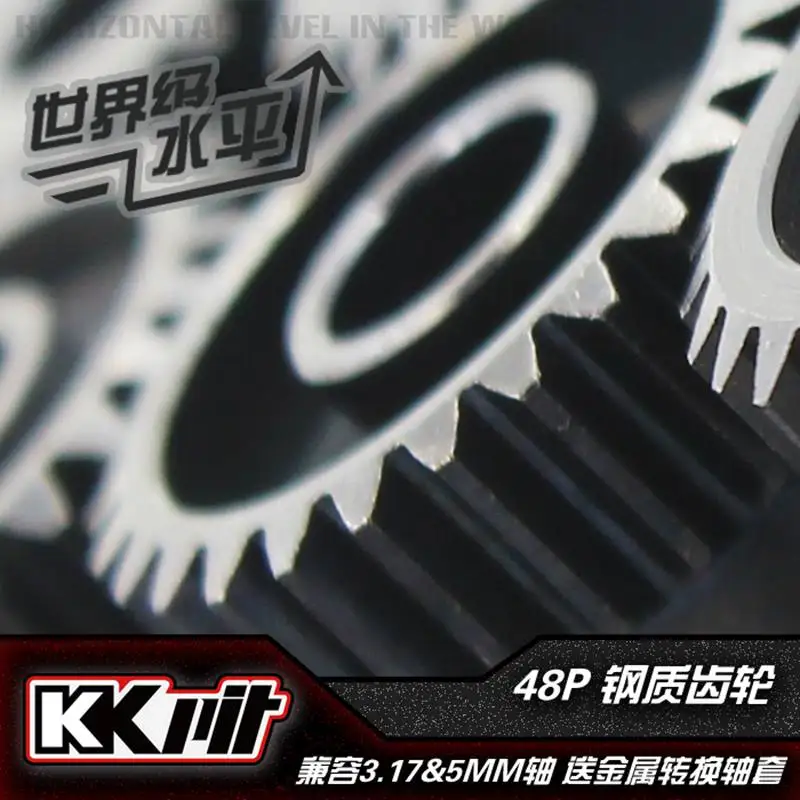 KKPIT 48P стальная шестерня для 3,17 мм 5,0 мм моторного вала 20T 22T 23T 24T 25T 26T 28T 30T для RC автомобилей