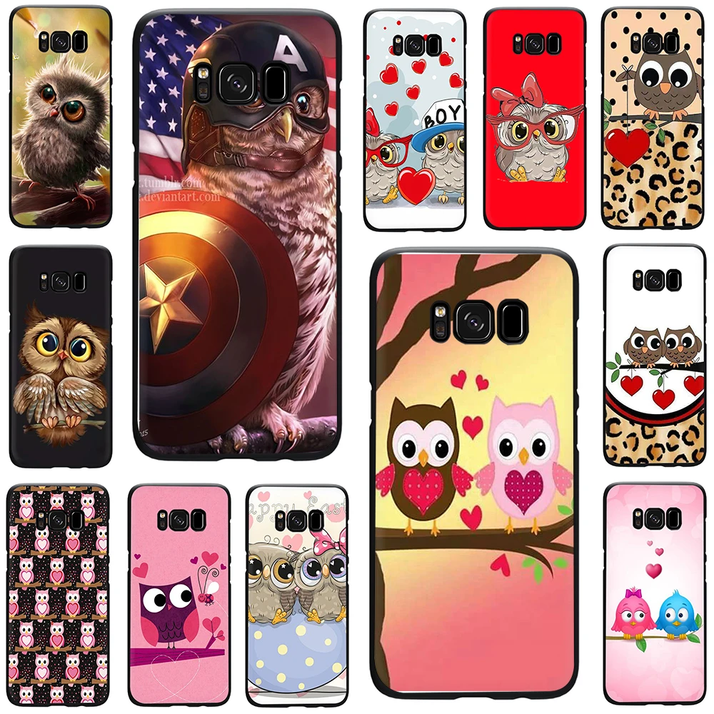 

Cute Owl Soft Phone Cover Case For Samsung Galaxy A7 8 9 2018 A10 30 40 50 70 J6