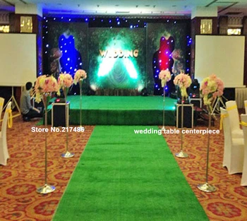 

Tall mental walkway lead road ,wedding aisles flower stand