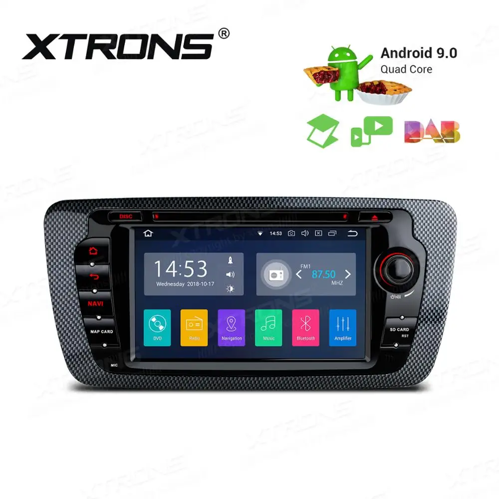 Cheap 7" Android 9.0 Pie OS Car DVD Multimedia Navigation GPS Radio for Seat Ibiza MK4 / 6J 2009-2013 with Dual Zone Function Support 4