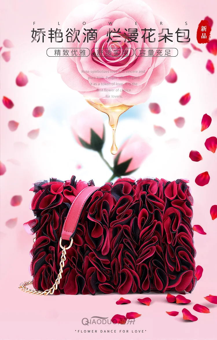 

2018A new style of European and American lace and large chain spanning flowers.