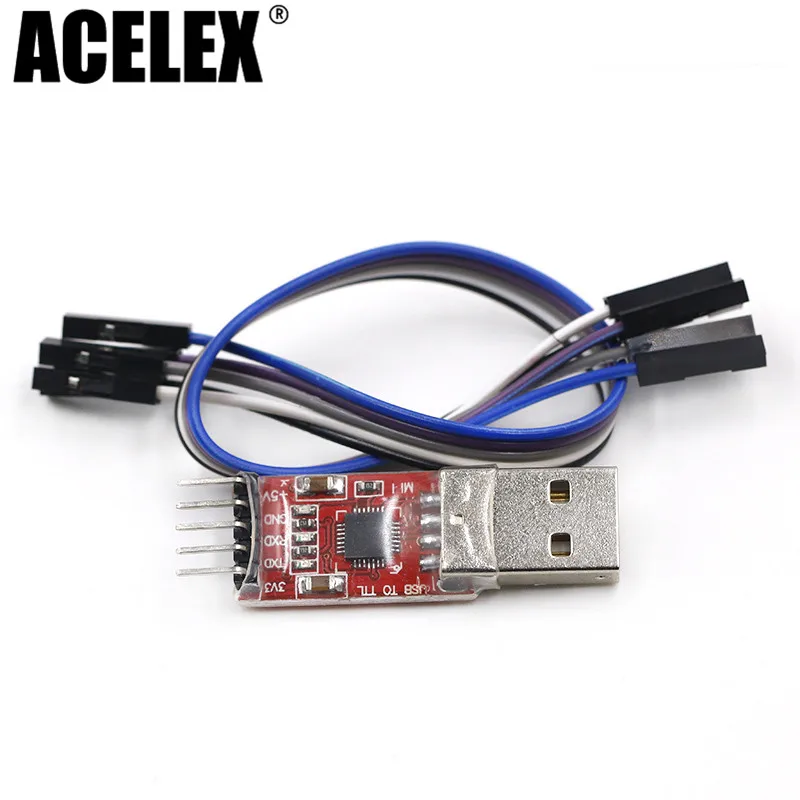 

CP2102 module USB to TTL serial UART STC download cable PL2303 Super Brush line upgrade(RED)