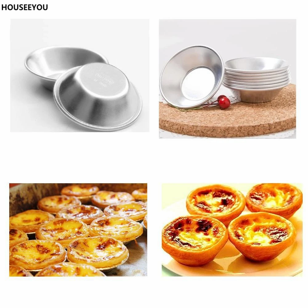 Инструменты для выпечки Форма для яиц пирога пирог посуда противни для пирога 10 шт. лоток для торта кекс форма для торта алюминиевый сплав выпечка форма