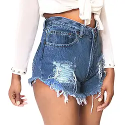 Винтаж рваные fringe джинсовые стринги Шорты женские пикантные карман джинсы one teaspoon Шорты Лето Горячие Девушки джинсовые booty short # F