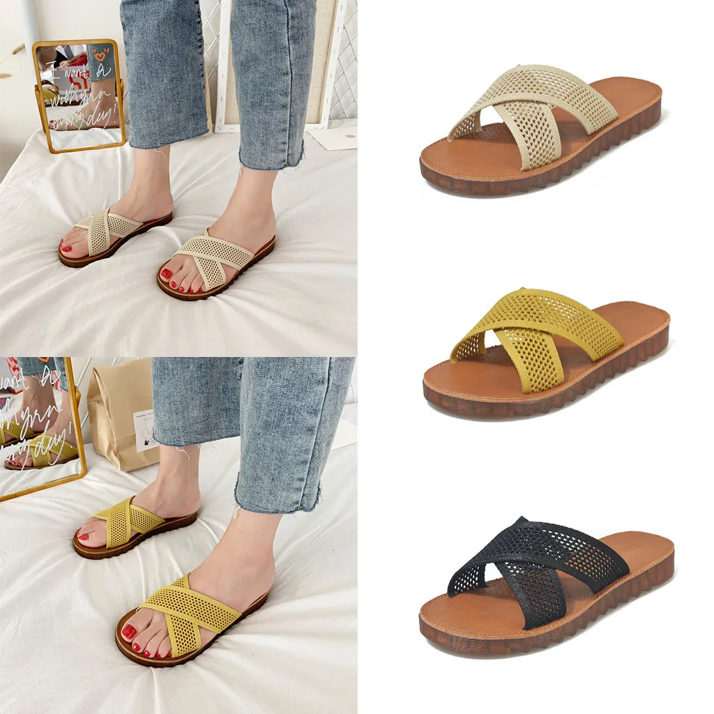 

Women's h slippers Fashion Casual Shoes Outdoor Slippers Summer Flat-Heeled Shoes fashionable women shoes slippers for women