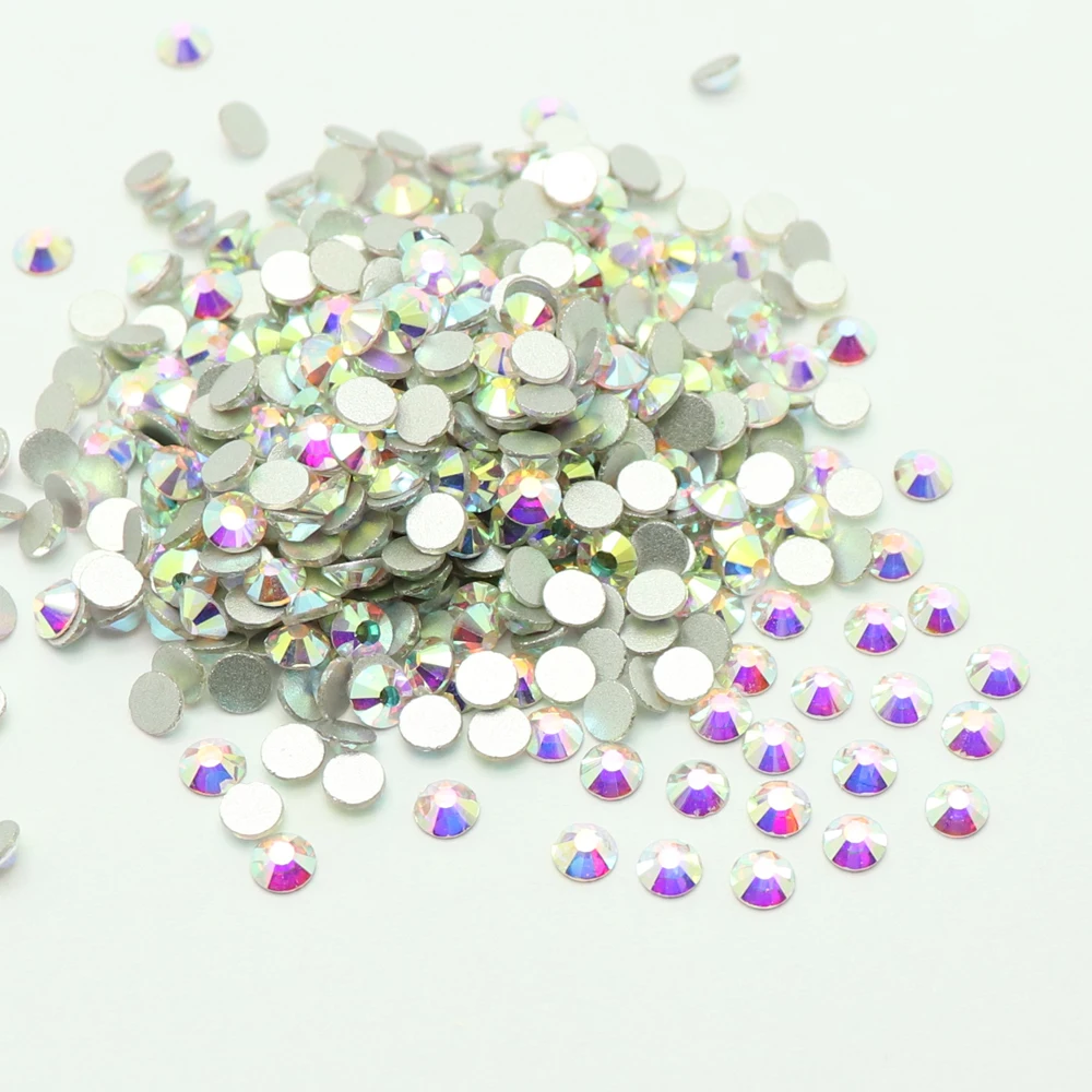 

1/Pack ss3-ss34 Flatback AB Glass Nail Rhinestones Mixed Sizes Nail Art Decoration Stones Shiny Gems Manicure Accessories Tools
