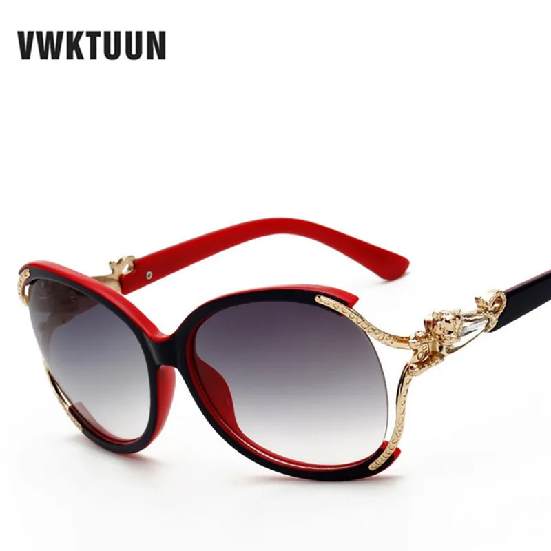 VWKTUUN, женские солнцезащитные очки с бабочкой, Роскошные, негабаритные, солнцезащитные очки, женские очки, Ретро стиль, Oculos, фирменный дизайн, оттенки, золото