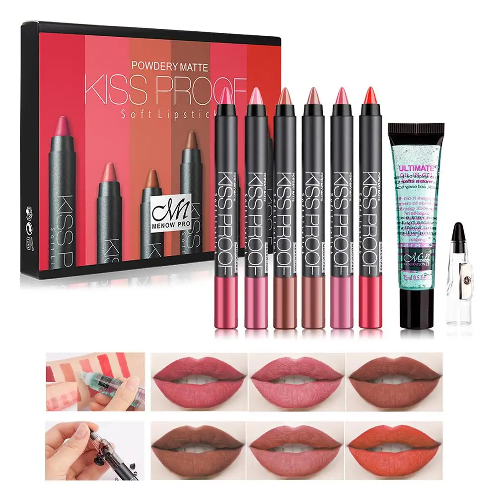 

None Colors Matte Lipsticks Waterproof Long Lasting No-fading Lip Gloss Lipstick Lip Makeup