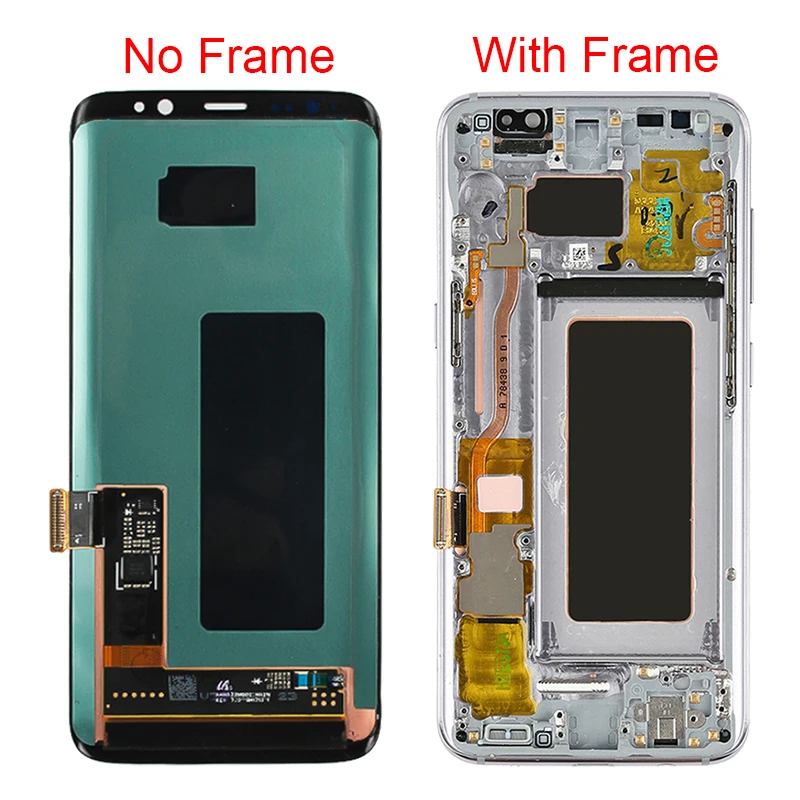 Супер Amoled S8 дисплей для Samsung Galaxy S8 Plus ЖК-экран с рамкой Galaxy S8 Plus G950F G955F сжигание тени ЖК