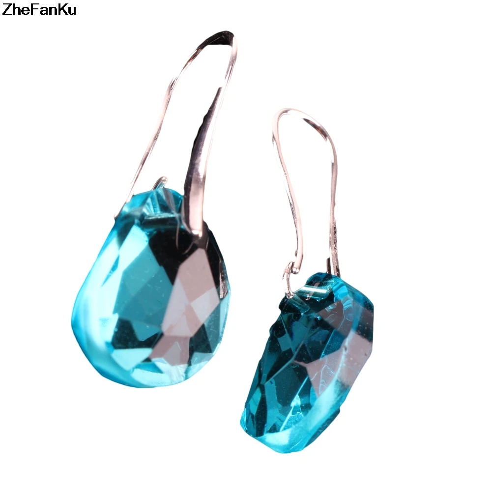 Новые модные простые прозрачные белые серьги boucle d'oreille для влюбленных с
