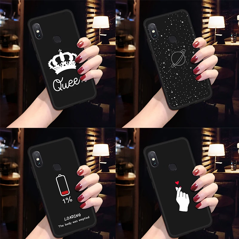 

GerTong Universe Phone Case For Xiaomi Redmi Note 6 Pro 6 6A Phone Back Cover Cute Planet Moon Star Bumper For Redmi 6 Pro Case