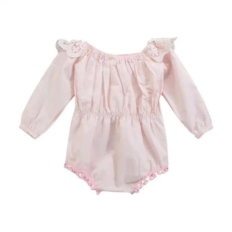 

Cute Girls Baby Long Sleeve Kids Sweet Princess Romper Lace Jumpsuit