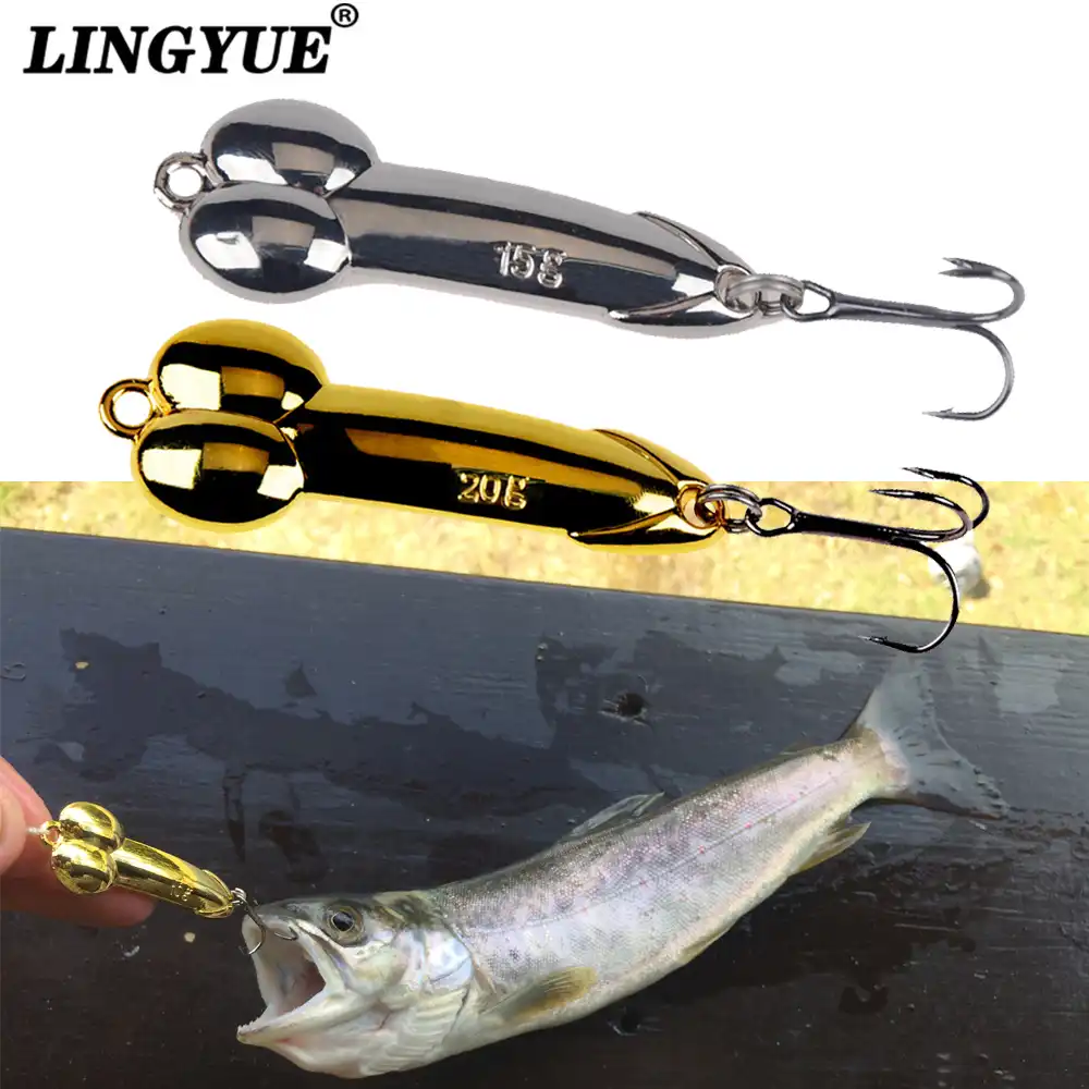 2Pcs Fishing Lures Spoon Hook Metal Spinner Tackle Lures Baits Bass 5g-20g