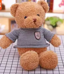 Новая игрушка милый Мишка Тедди плюшевые игрушки, свитер медведь мягкая кукла подарок на день рождения h2579