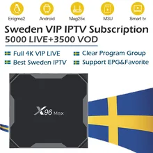 X96 max tv box Android 8.1 32G 64G ROM with IPTV paytv Live&VOD Sweden iptv Poland Norway Finland Denmark Isreal iptv m3u box x96 android 7 1 box with neotv iptv yearly code x96 mini 4k tv box with 4800 vod live iptv us uk hdmi 2 0 x96mini smart tv