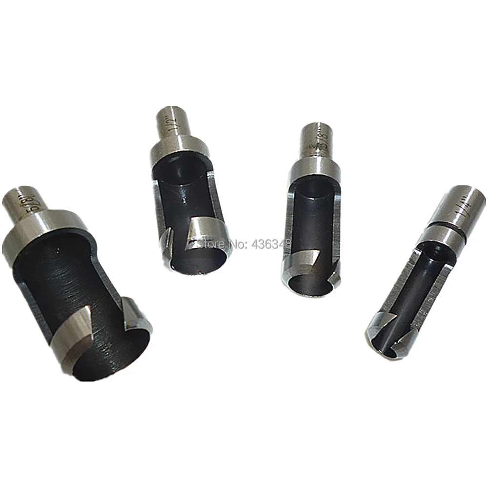 4//8PCS Wood Plug Hole Cutter Set Dowel Maker Cutting Tools 1//4/" 3//8/" 1//2/" 5//8/"