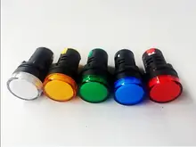 AD16-22D/S ĐÈN LED Chỉ Báo Nguồn Điện 22mm AC/DC36V Đèn Tín Hiệu(China)