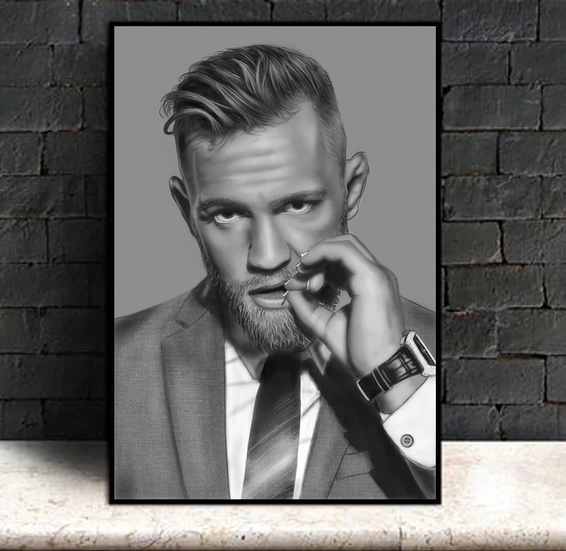 

Conor McGregor Art Canvas Art Print Home Room Decor Poster