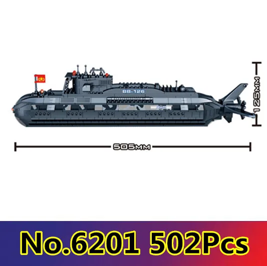 

Model building kit compatible with lego military submarine U-boat 3D blocks Educational model building toys hobbies for children