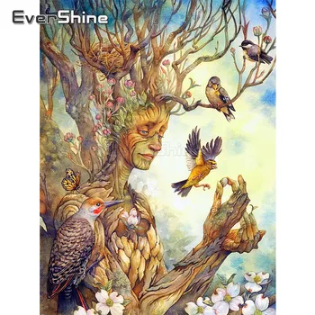 

EverShine Diamond Painting Elf Picture Of Rhinestones Diamond Embroidery Full Display Diamond Mosaic Sale Home Decoration
