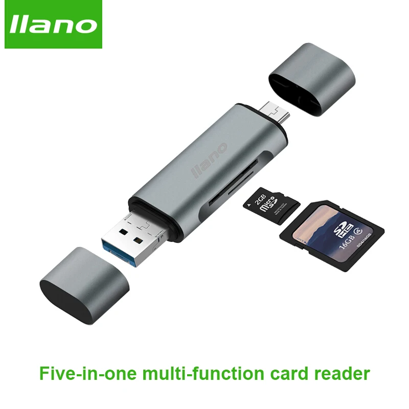 

llano 7 in 1 USB 3.0 Smart Card Reader Flash Multi Memory Card Reader for TF / SD / MS / CF 4 Card Read and Write Simultaneously