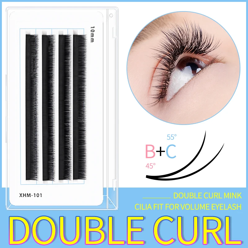 

efc beauty Shadow Lashes Individual Double Curl Mink Cilia Fit For Volume Eyelash Extension Makeup Eyelashes