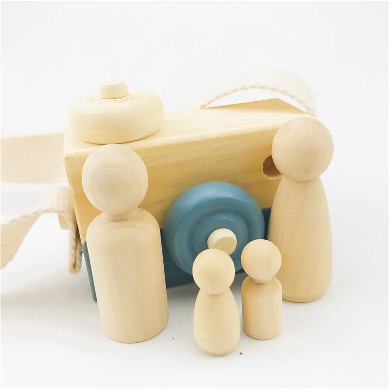 Cute-4Pcs-Unfinished-Wooden-Peg-Dolls-People-Peg-Dolls-Small-Family-DIY-Crafts-Cake-Topper-Kids