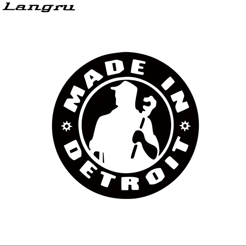 Автомобильный Стайлинг Langru Detroit наклейка для детей Rock Michigan декоративные