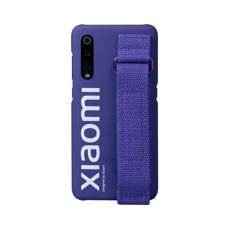 PC полиэстер Официальный запас Xiaomi Mi9 чехол городской Ремешок обложка прозрачный выпуск - Цвет: Purple