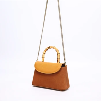 

Women's Handbags Bag Female 2018 Cross Pattern Bamboo Handbag Shoulder Crossbody Bag Bolsa Feminina