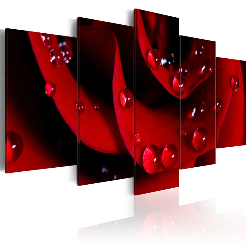 

5 pieces/set Abstract flower series Picture Print Painting On Canvas Wall Art Home Decor Living Room Canvas Art PJMT-B (58)
