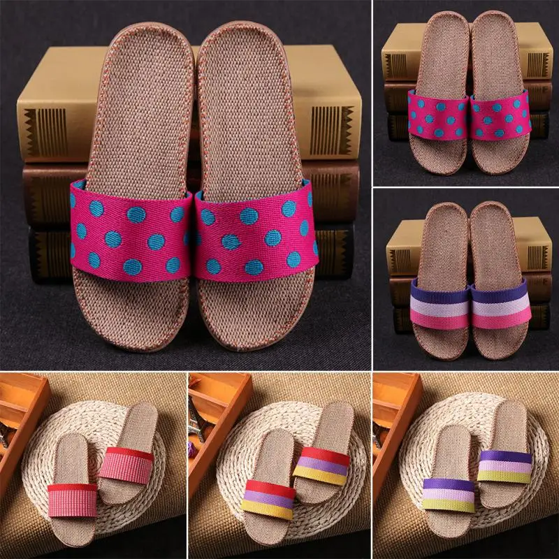 2017 New Linen Slippers Colorful Couples UniBedroom Indoor Shoes Anti Skid Slippers Men Women 2017 New Linen Slippers Colorful Couples UniBedroom Indoor Shoes Anti Skid Slippers Men Women