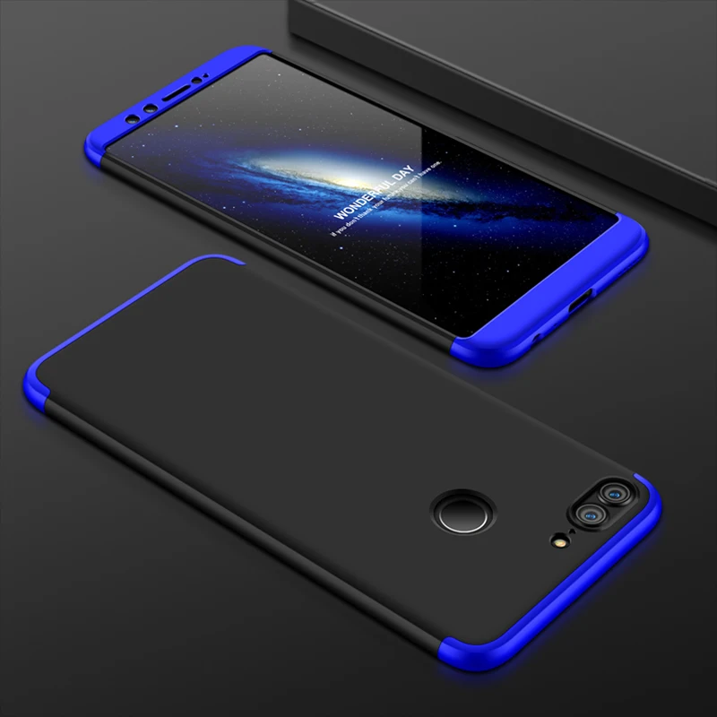 Huawei P9 Lite 2017 P8 чехол 3 в 1 360 полная защита Роскошный для huawei Honor 8 задней панели