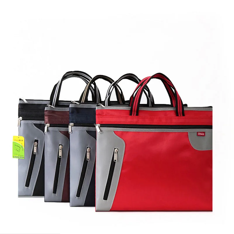 Zipper Bag for Commercial Business Documents Bag Briefcase A4 Files