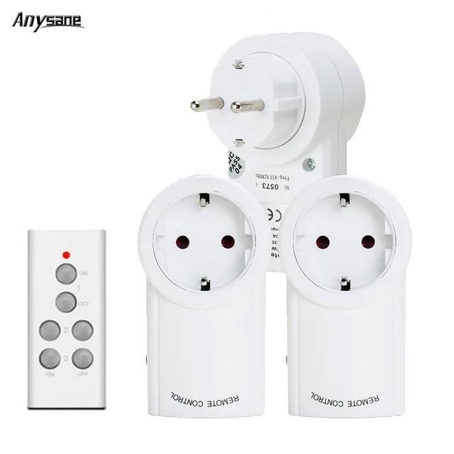 Universal Wireless Remote Control Power Socket Outlet For Household Appliances EU Socket Plug 433MHz Learning Control Controller