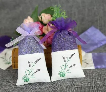 Us 36 1 5 Off Graceful Lace Lavender Sachet Bags Candy Bag For Wedding Wardrobe Mesh Pouch Purple Cotton With Ribbon Shower In