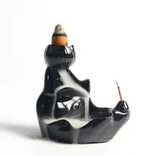 Креативный домашний Декор Керамическая горелка для благовоний в виде лотоса конус керамическое Ремесло Украшение Somking Backflow Stick Cense держатель орнамент