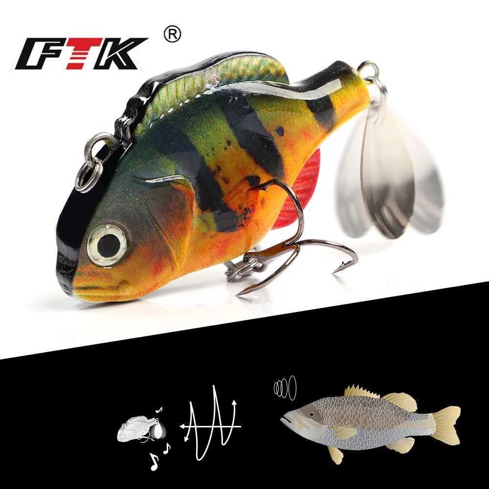 FTK наживка для окуня 37 г/65 мм Crankbait Swimbait тонущие воблеры мульти Соединенные с тройным крюком рыболовные снасти Isca 22 цвета