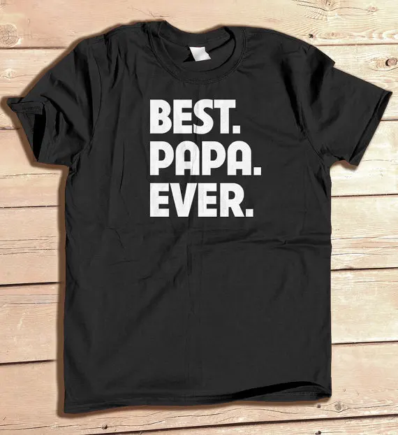 BEST PAPA никогда не персонализированные типографии забавная рубашка комплект из