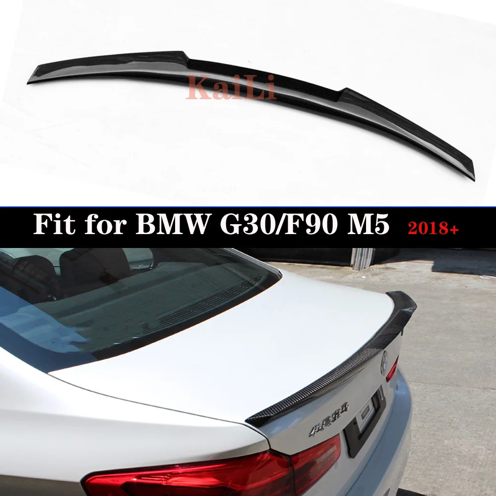 

Car Rear Carbon Spoiler Trunk Boot Lip Wing for BMW G30 Spoilers 5 Series 530i 540i F90 M5 Sedan 4-Door 2017 2018