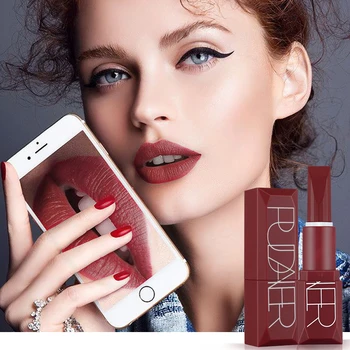 

Pudaier 5 Colors New Matte Liquid Lipstick Waterproof Velvet Nude Metallic Lip gloss Tint Soft Lipgloss Lips Cosmetics